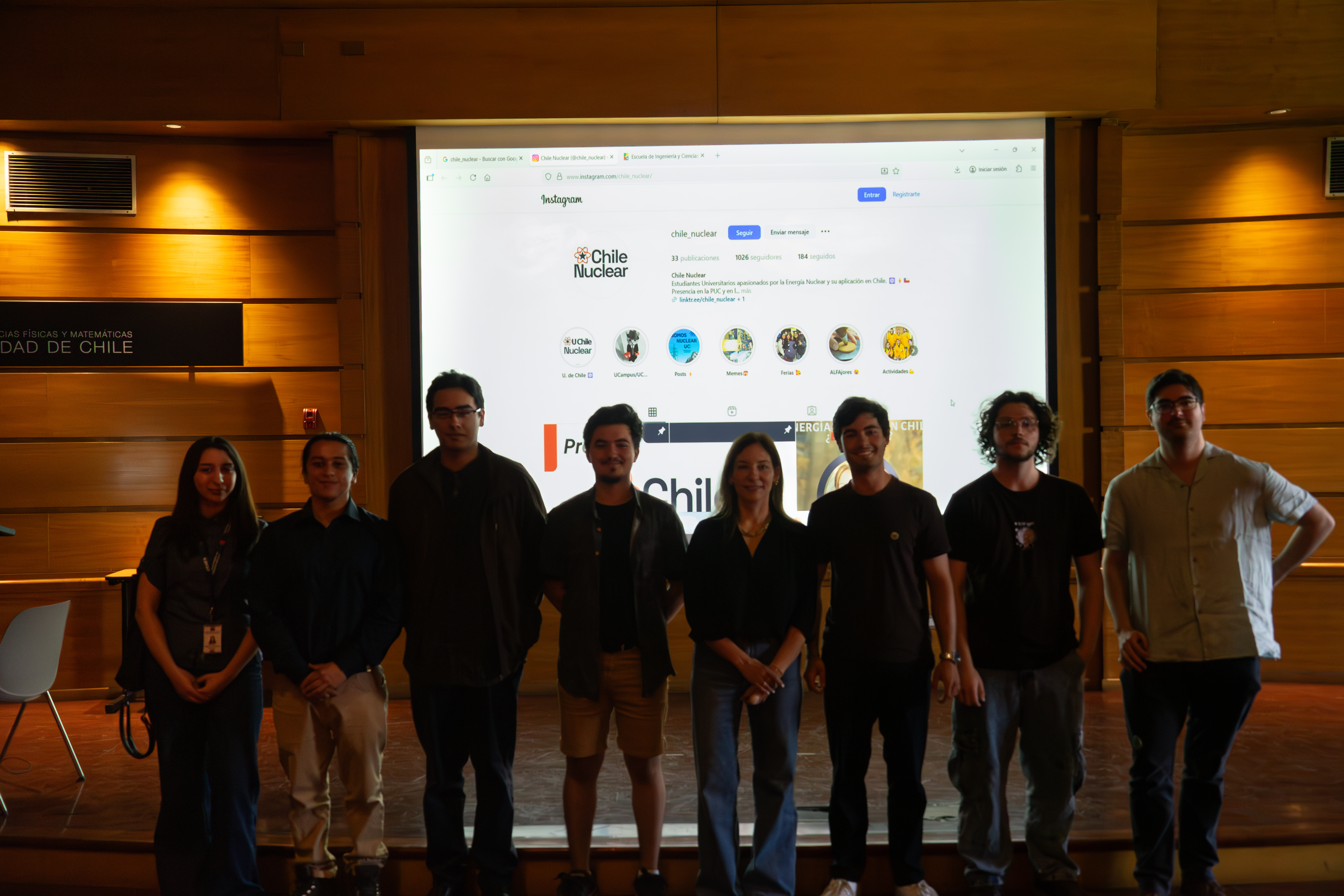 Actividad académica en la Universidad de Chile